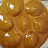 Set of 3 St Clément oyster plates 1950