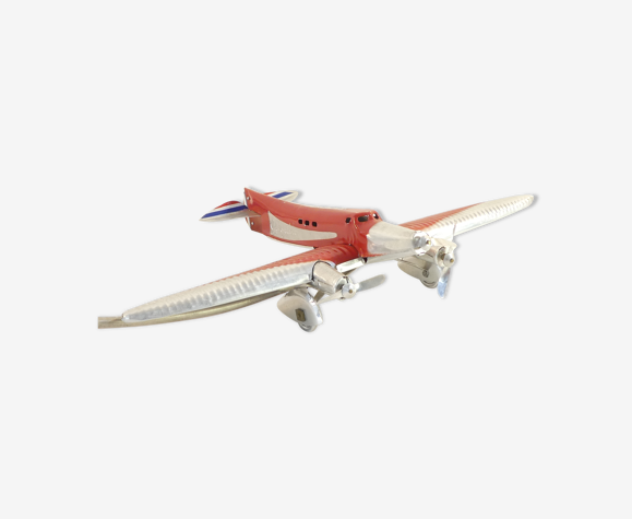 Jouet ancien mecavion gyroplane l'arc-en-ciel complet avec boite