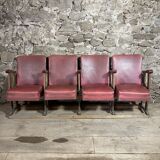 Series of 4 cinema chairs