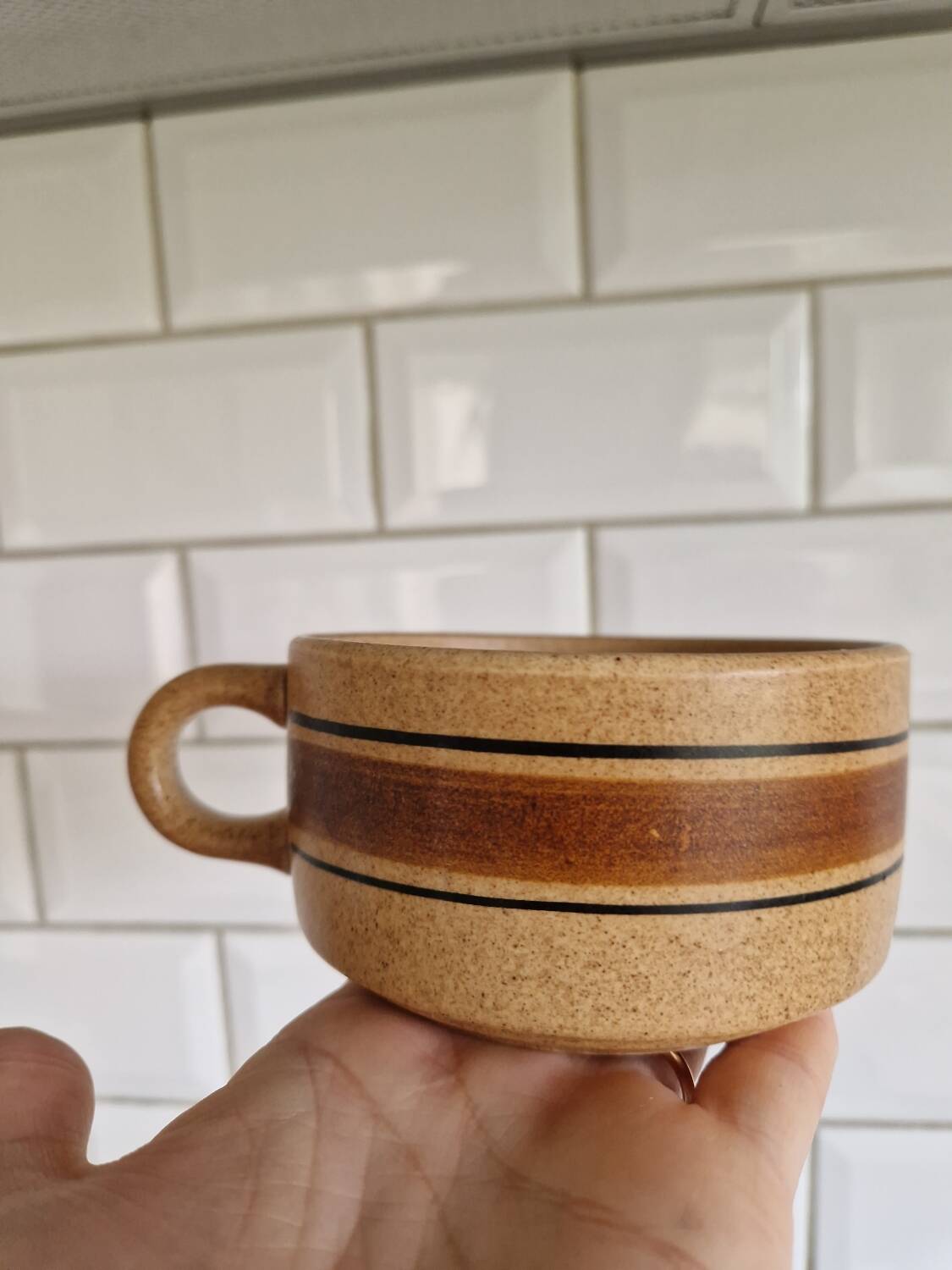 Tasse vintage en grès, France