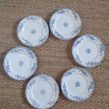 Six dessert plates earth of iron