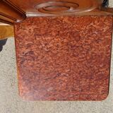 Dressing table with storage, in solid walnut