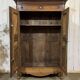 19th-century Breton wardrobe in oak and chestnut.