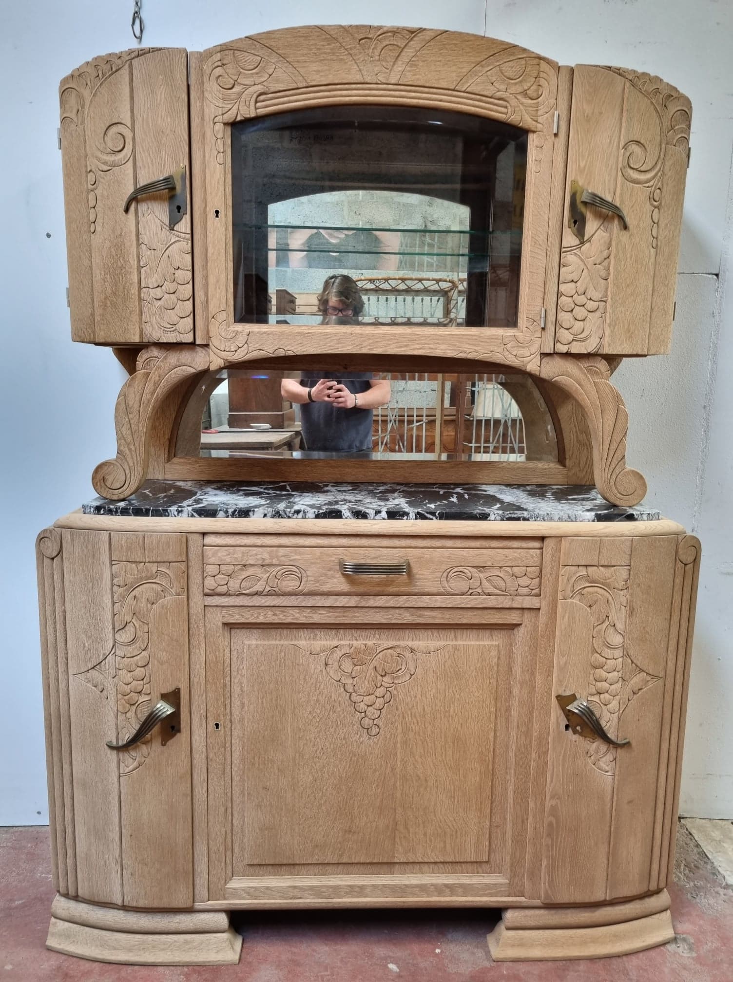 Sideboard 2 oak bodies, from the 1940s / 1950s