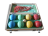 Jeu de pétanque 1950 dans son coffret en bois J.B