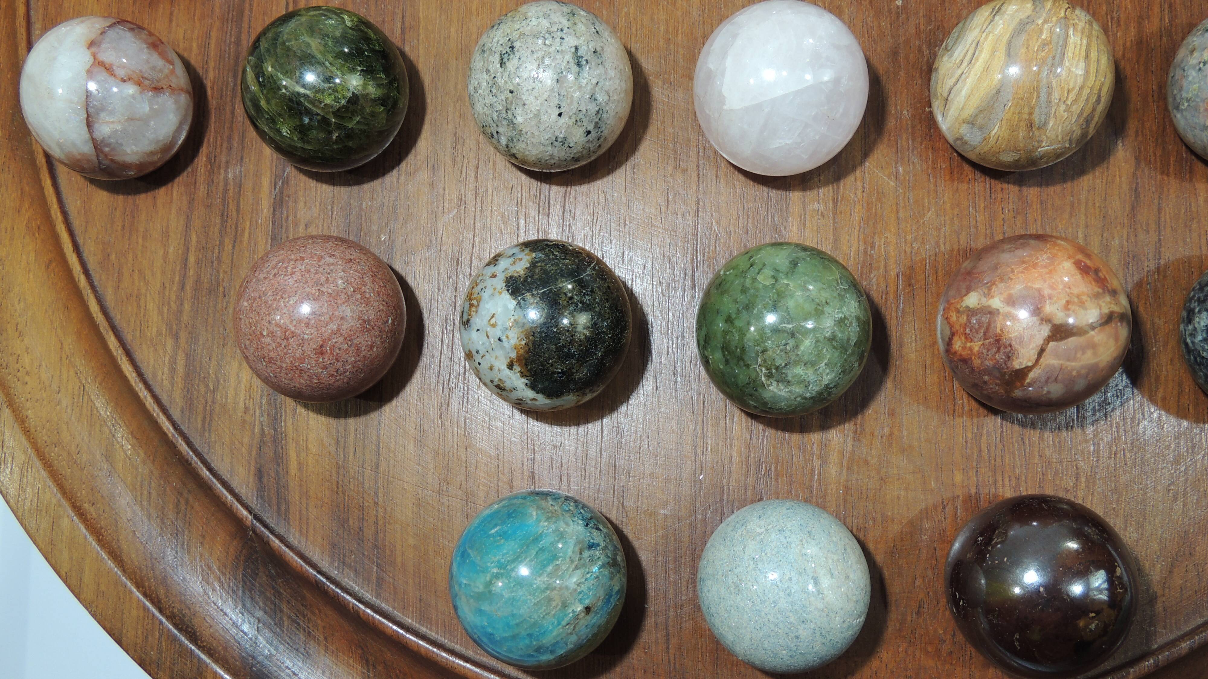Vintage solitaire game semi gem stones