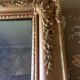 Antique gilded flower mirror, restoration