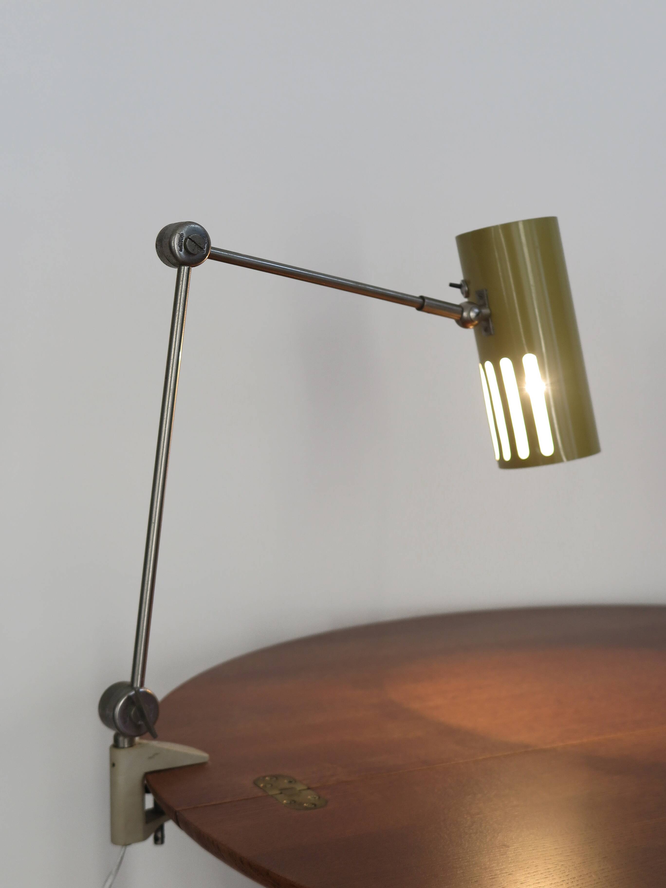 Stilnovo Italian metal clamp lamp 1950s