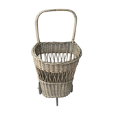 Old wicker log cart