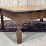 Teak coffee table with 2 drawers, work from the 1950s