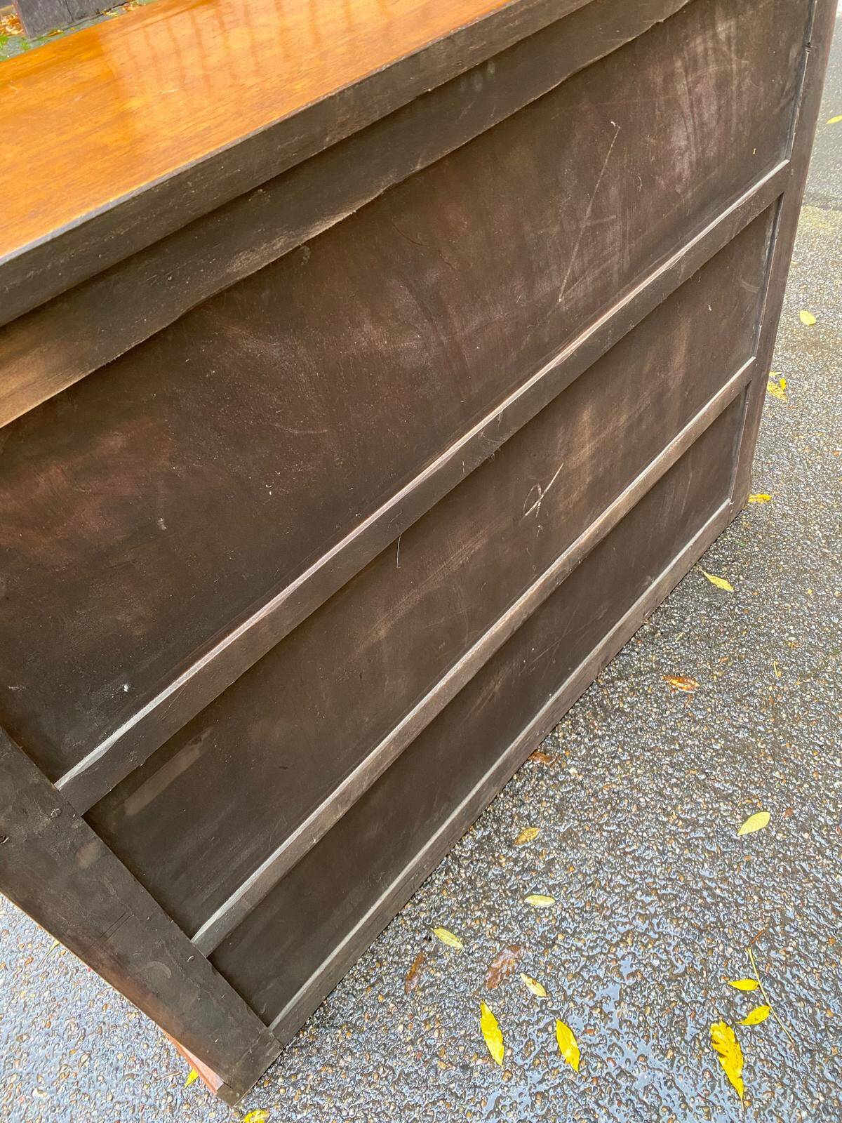 Vintage 19th Century Solid Oak Bookshelf