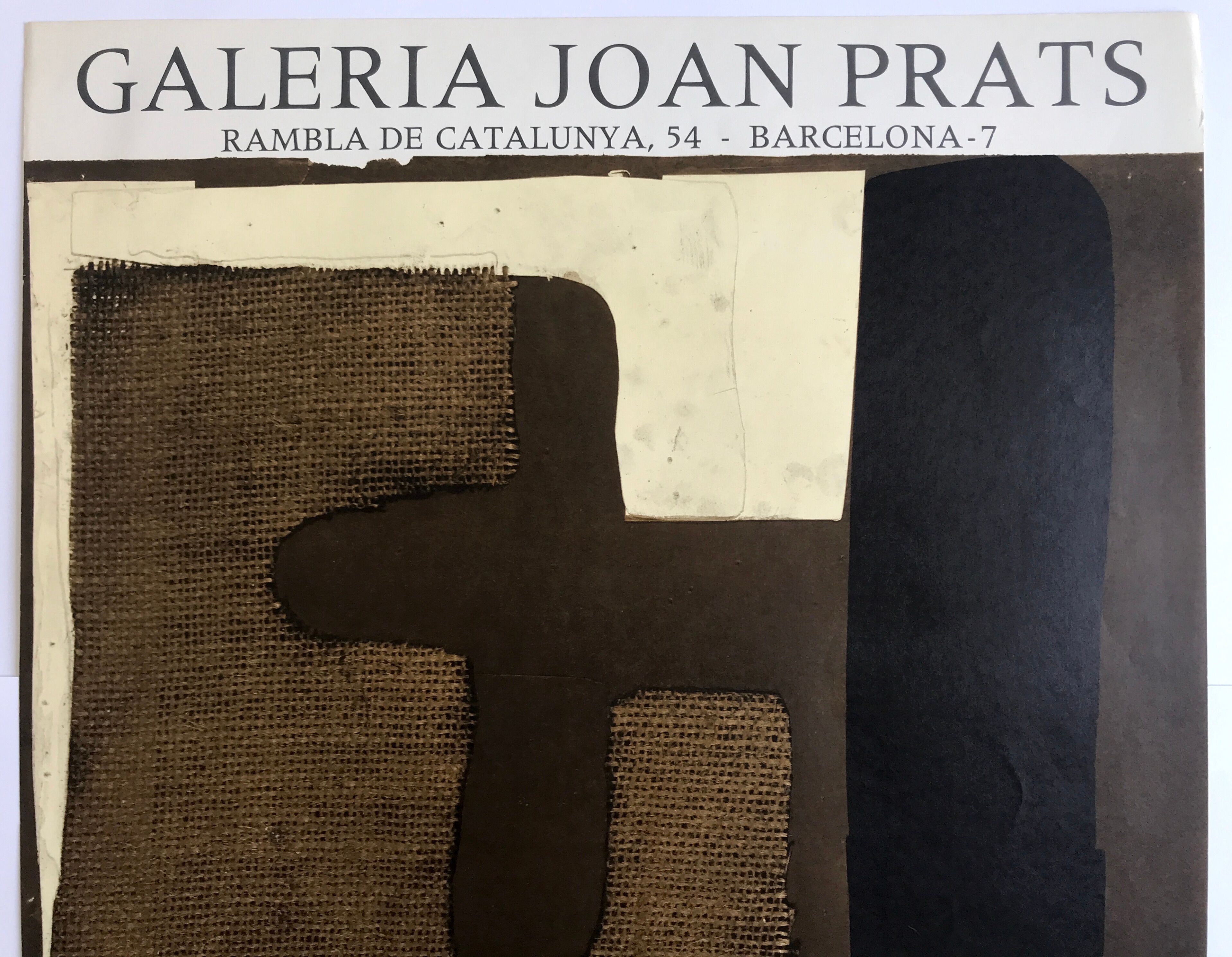 Poster in lithograph by Conrad MARCA-RELLI, Galeria Joan Prats, 1978