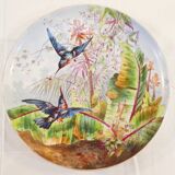 Porcelain dish from limoges or paris around 1900 decoration at martin pecheur