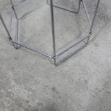 Stool 1980 steel wire and vinyl max sauze style