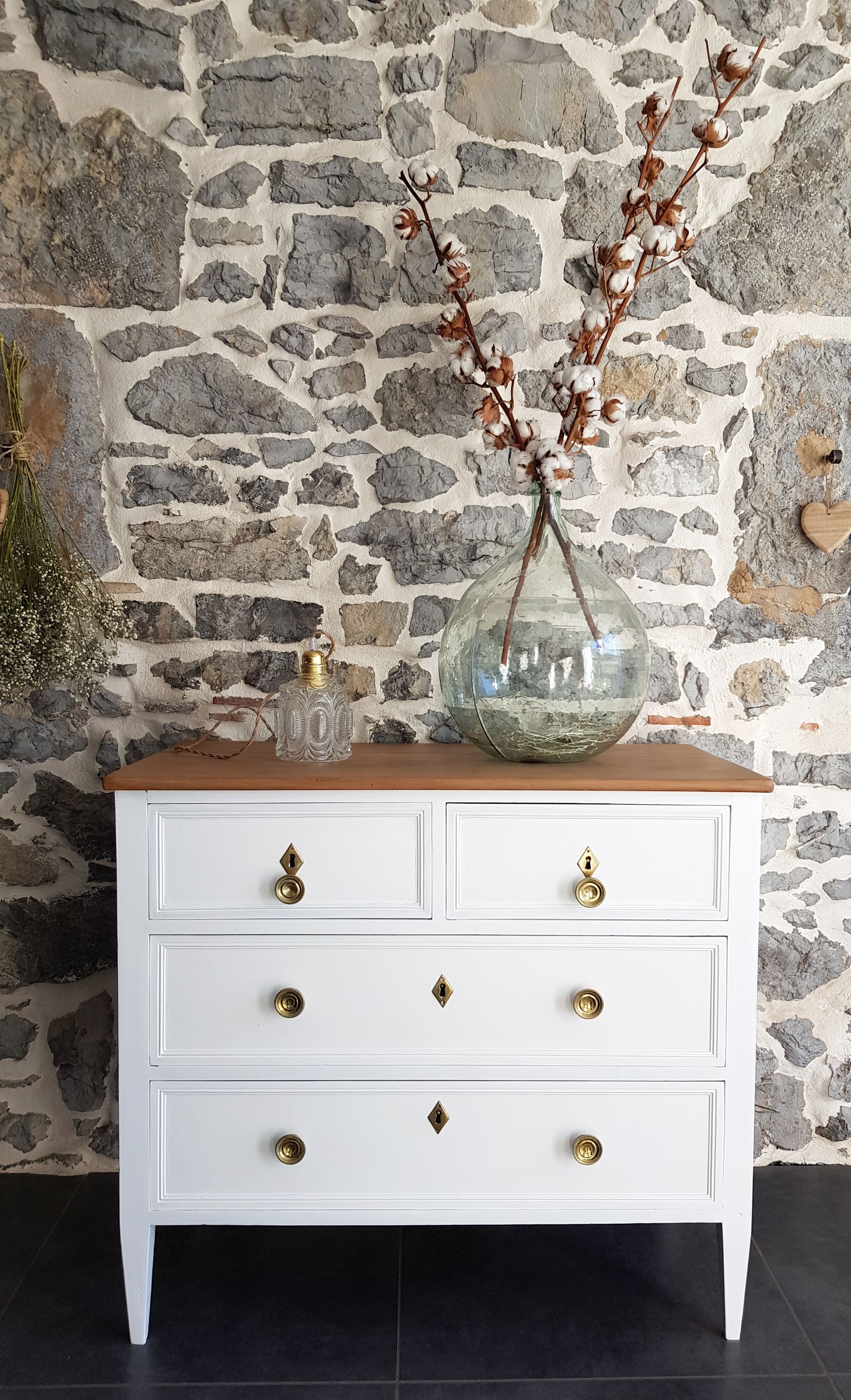 Redesigned wooden chest of drawers