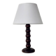 Large old turned wooden lamp, early 20th century, France