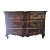 Chest of drawers with 3 drawers in Louis XV style.