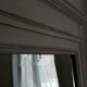 Beveled fireplace mirror