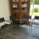 4 chrome tubular chairs