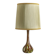 Glass Table Lamp with Textile Shade, 1960s–1970s