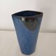Vase en céramique à couverte bleue 25cm Signée Jean Cacheleux Puisaye