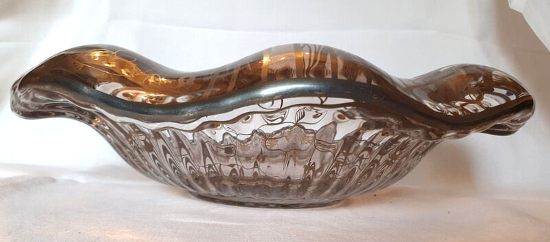 Art deco crystal cut signed P.Davesn