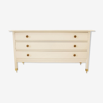 Commode blanche du milieu du siècle