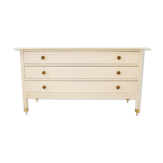 Commode blanche du milieu du siècle