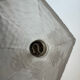 Silver Art Deco wall lights with frosted glass.