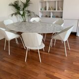 Marble tulip table