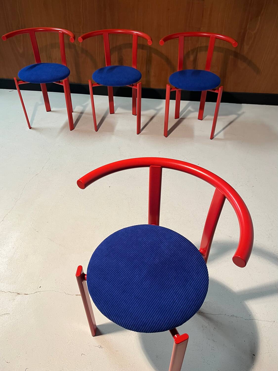 4 refurbished vintage chairs