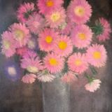 Still life with carnations, signed and dated 1970