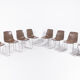 Set of 8 chairs Stefano Sandona 'Alhambra' by Gaber