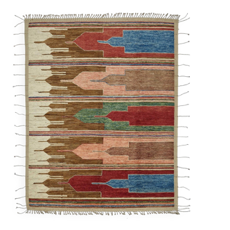 Handwoven Tribal One of a Kind 271 cm x 351 cm Multicolor Wool Carpet