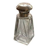 Saupoudreuse Art deco cristal argent massif