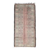 Vintage pink rug - 370 x 170 cm