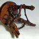 Tripod stool Art-popular vines, solid wood top