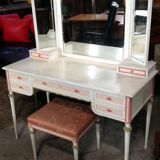 Old dressing table 1900 mirror 3 shutters
