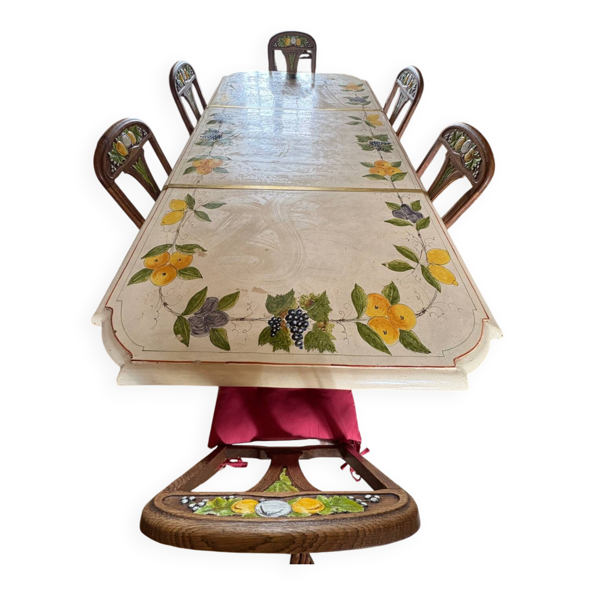 Table de cuisine en pierre de lave émaillée