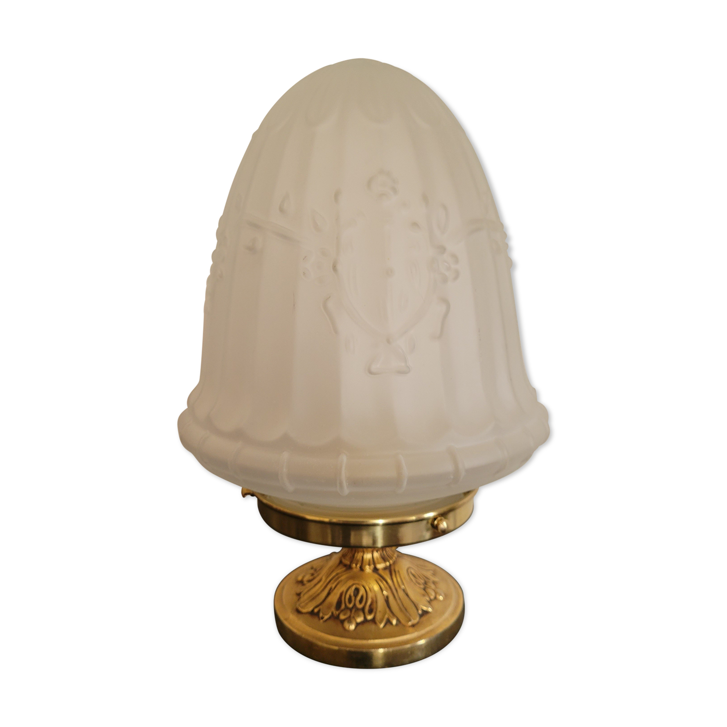 Art Deco lamp with glass globe