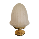 Art Deco lamp with glass globe