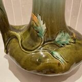 Large Art Nouveau barbotine vase