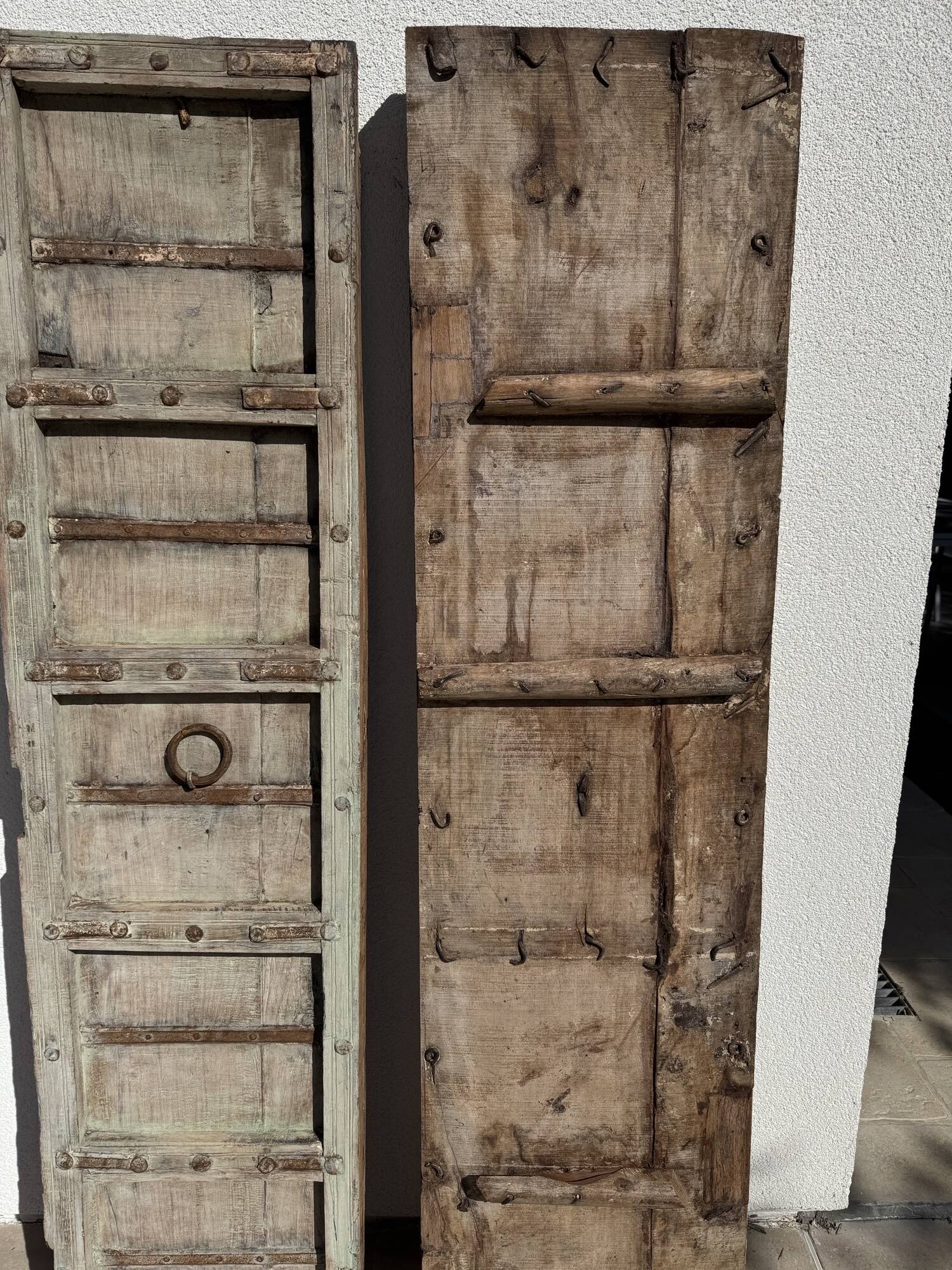 Ancienne paire de portes indiennes debut du XIX eme siecle