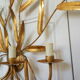Bamboo leaves wall light