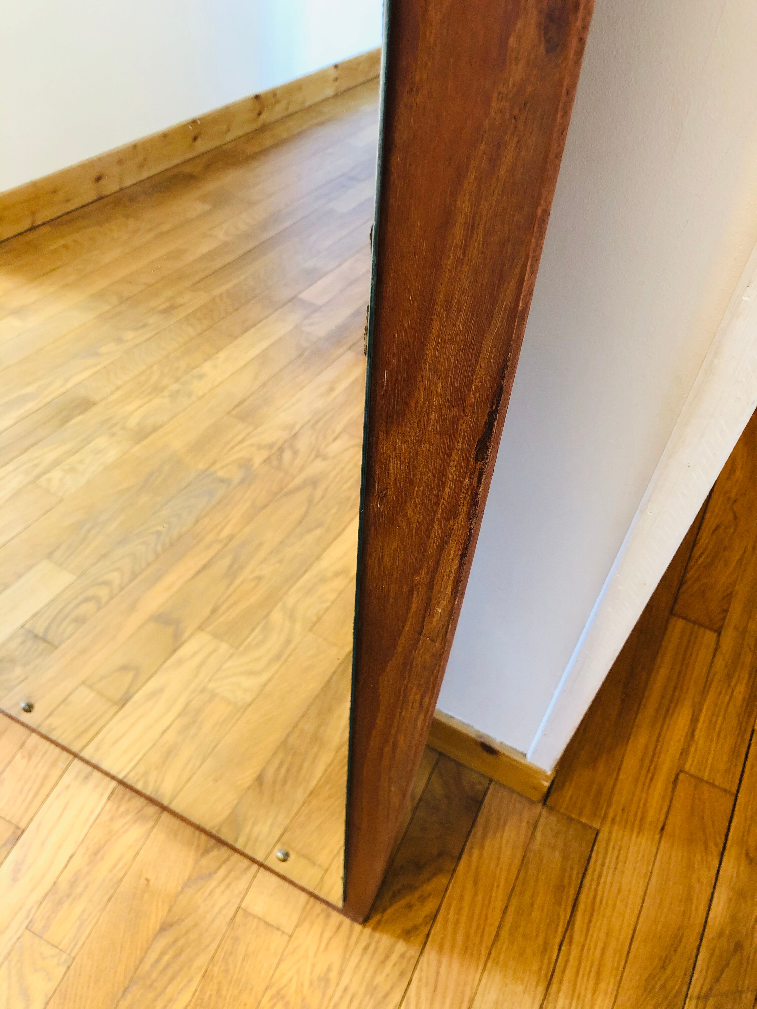 Scandinavian teak mirror