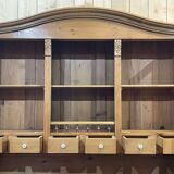 Cabinet 2 bodies in fir from eastern europe, work of the 1970s