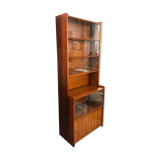 Scandinavian style glass library from the 60s