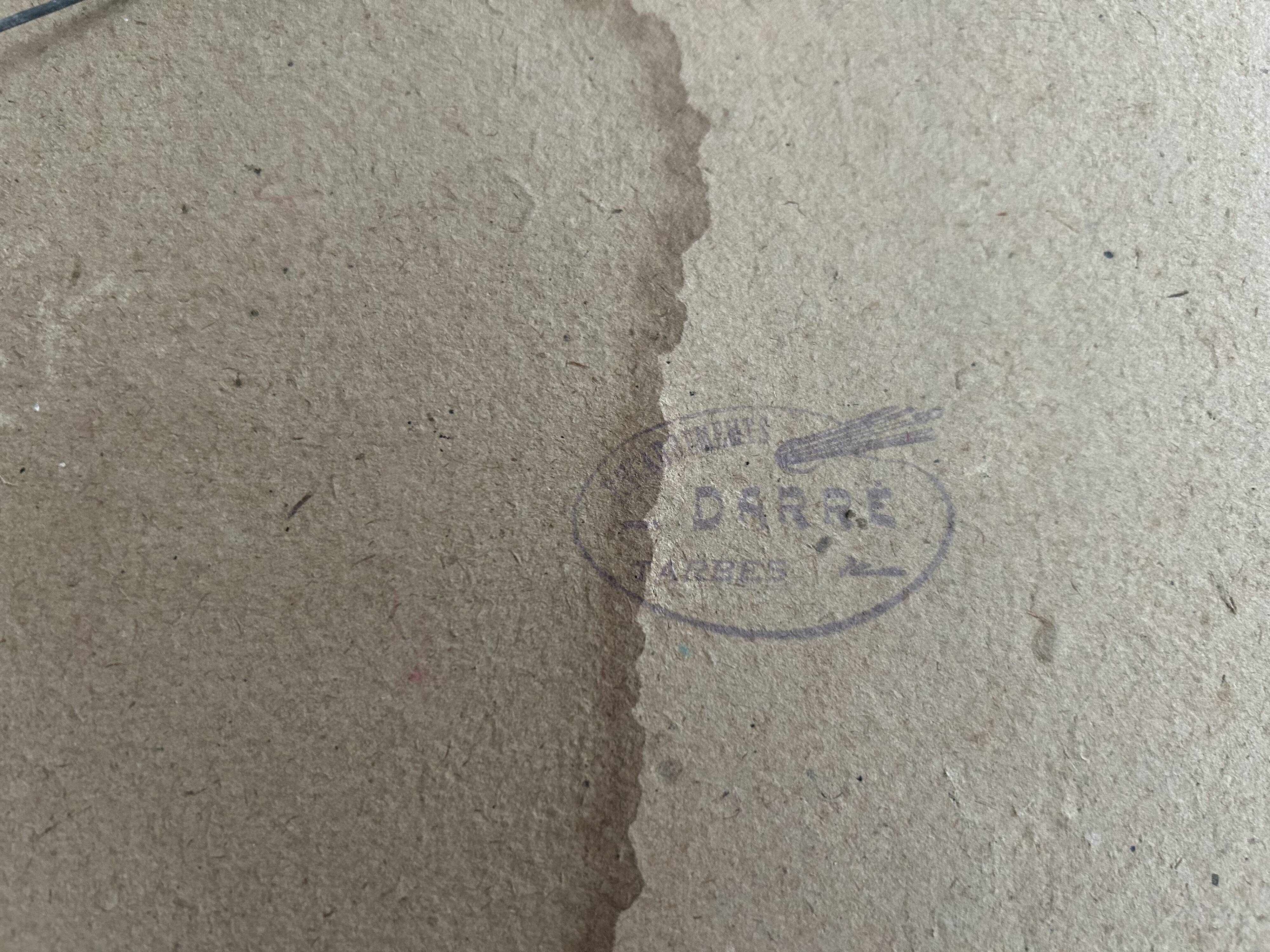 Ancient Japanese drawing on canvas