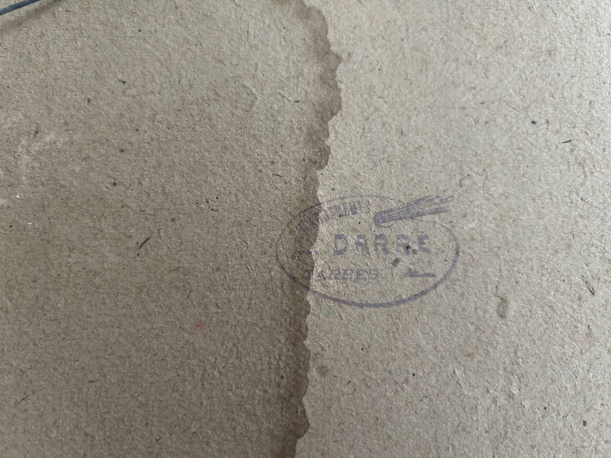 Ancient Japanese drawing on canvas