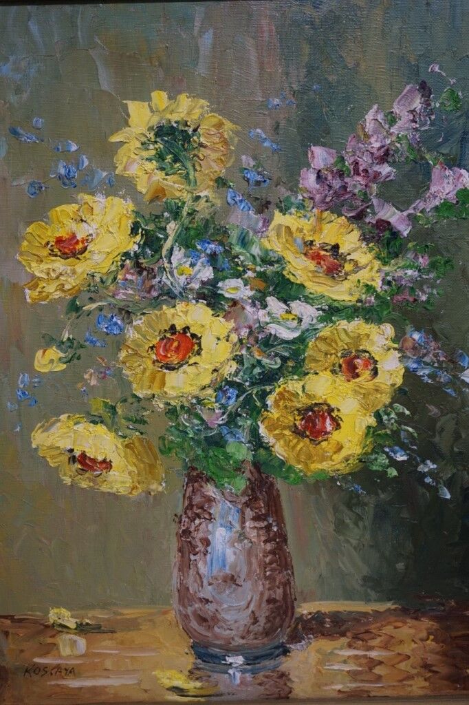 Tableau « Nature morte aux fleurs dans un vase »